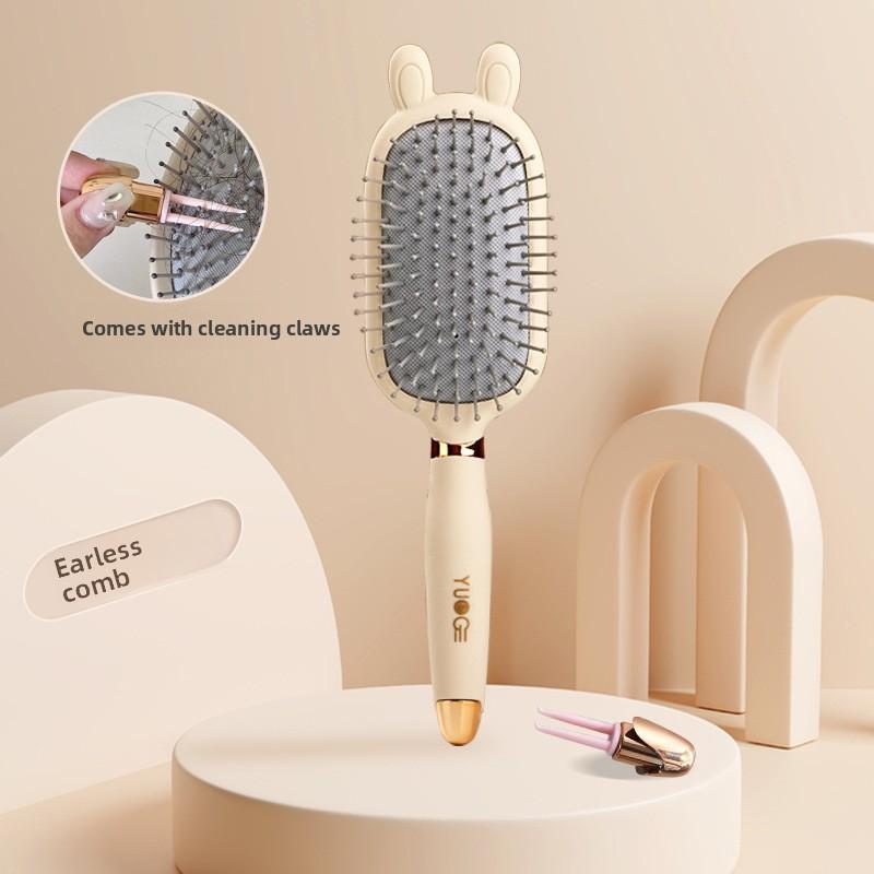 Cute Air Cushion Massage Comb for Women, Perfect for Long & Curly Hair, Portable Stylish Brush with Scalp-Caring Function