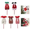 Festival Fabric Leg Ornament Christmas Tree Top Decorations For Holiday Party Floral Arrangements Outdoor Garden Display