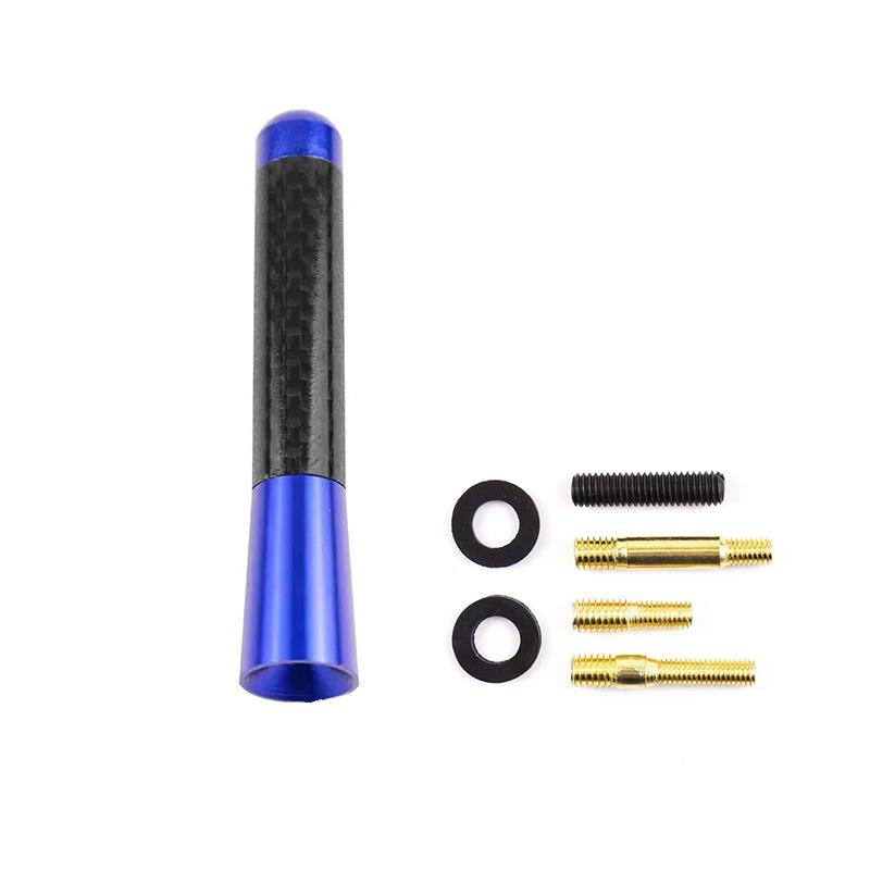 3.5cm 8cm 12cm High Quality Momo Black Carbon Car Roof AM/FM Radio Aerial Decorative Antenna Universal for Most Vehicle Auto