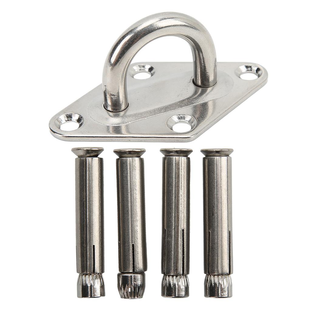 Stainless Steel Ceiling Wall Mount Hook Heavy Duty Anchor Eye Plate for Boat Yoga Swings