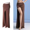Elegant High Waist Belly Dance Skirt With Side Slit Soft Comfortable Fabric For Women Practice And Performances
