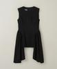 MAKE A TOAST Drape Asymmetrical Blouse Black Mbesto011Bk