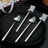 Portable Coffee Stirring Spoon Long Handle Net Red Dessert Spoon Spade Spoon  Watermelon Spoon