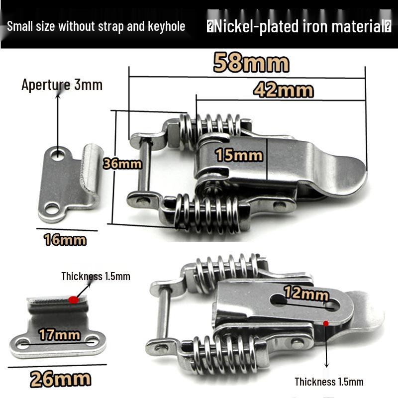

304 Stainless Steel Spring Latch for Wooden Boxes and Cases