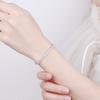 New 925 Sterling Copper Bracelet Love Elegant Zircon Tennis Crystal Chain for Women Fashion Noble Engagement Wedding Glam