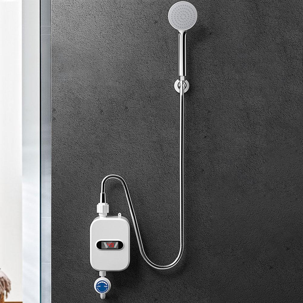 3000W Hot Water Heater Digital Display Instant Heating Machine 110V 220V Tankless Water Heater for Bathroom Hot Water Shower