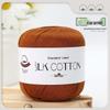 Spring/Summer No. 6 Lace DIY Knitting Silk Cotton Yarn - Skin-Friendly, Non-Pilling, Medium-Fine Crochet Pure Cotton
