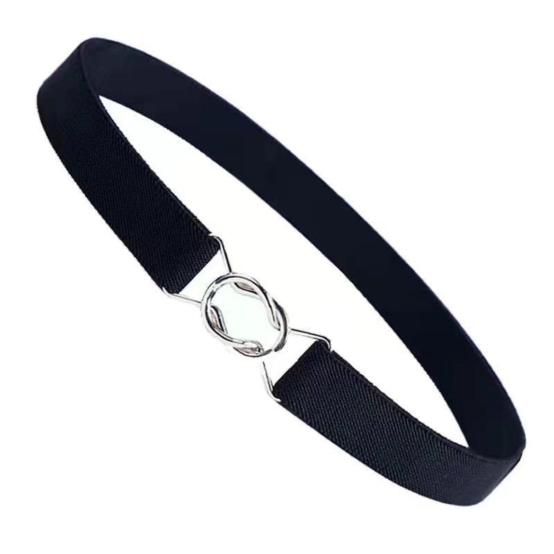 

Canvas Adjustable Chic Belts With Versatile Denim Jeans Perfect For Outfits Everyday Black Elastic Belt