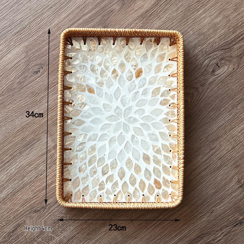 Decorative Living Room Storage Basket Tray