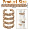 4Pcs Bohemian Braided Curtain Hooks Outdoor Curtain Tiebacks Curtain Ties Elegant Rustic Curtain Holdbacks Tie Backs Accessories Suitable for Home
