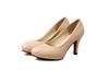 2024 Spring/Summer Women's Mid-Heel Round Toe Patent Leather Formal Shoes