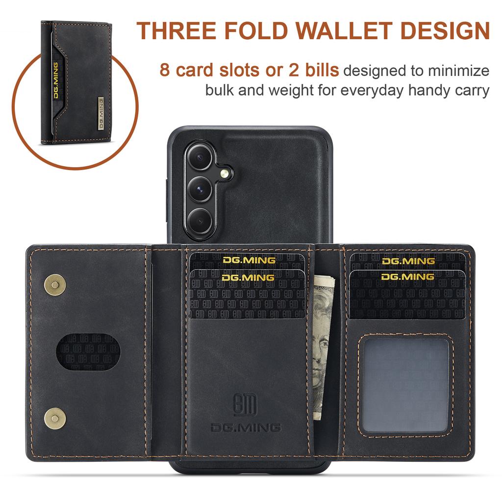 DG.MING M2 Series for Samsung Galaxy A16 5G/A16 4G Case PU+PC+TPU Phone Cover Detachable Wallet
