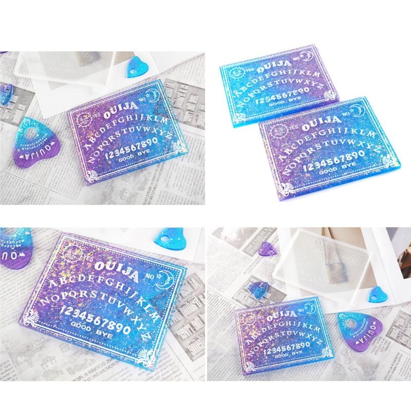 DIY Gothic Hexerei Board Tag Schlüsselanhänger Silikon Epoxidform DIY Schlüsselanhänger Anhänger Schmuck Bastelform für Geschenk