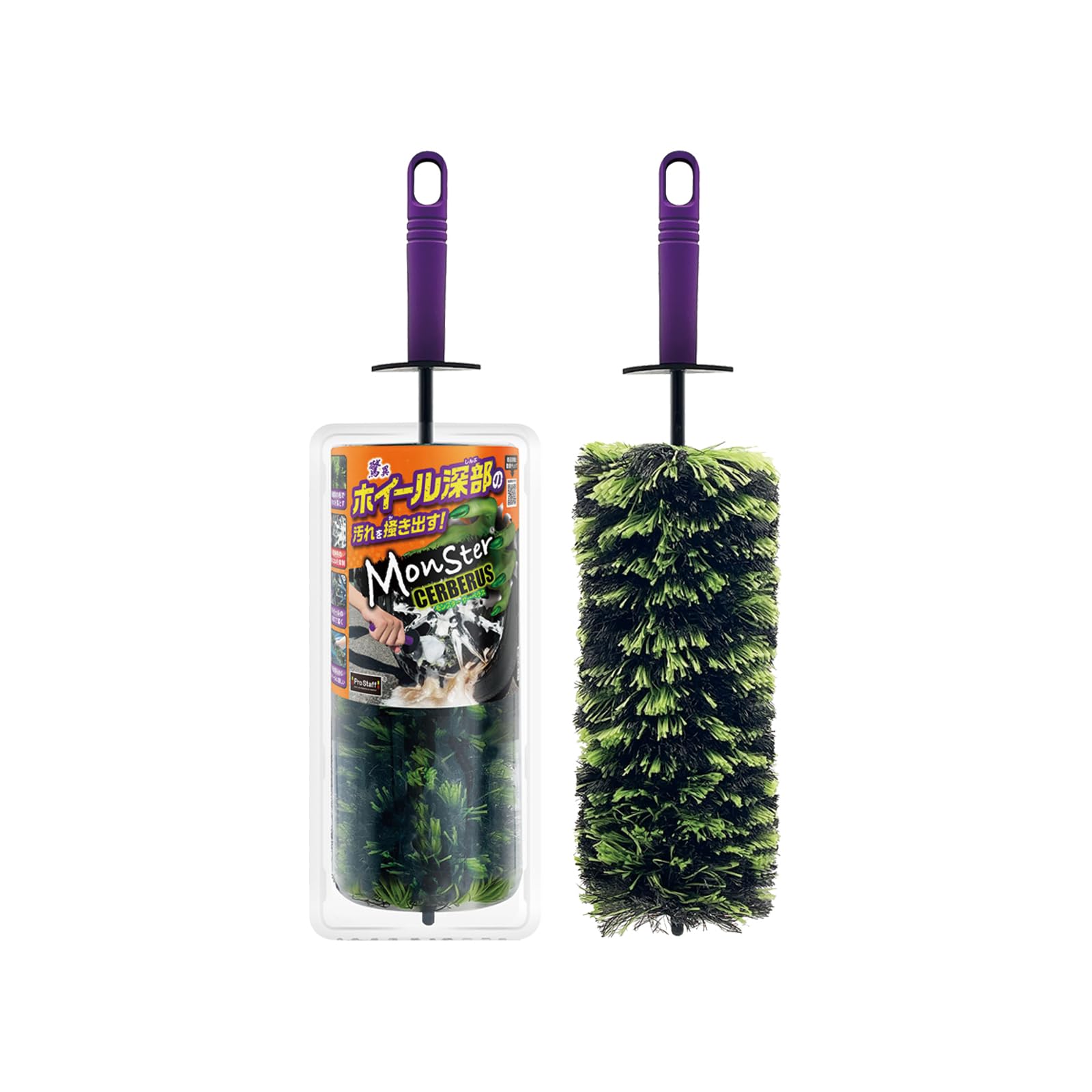 

Prostaff Принадлежности для мойки автомобиля Щетка для чистки колес Monster Cerberus Green Общая длина 460 мм P202