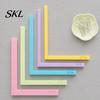 Precision Layering Guide for Scrapbooks 5 Pcs Paper Crafting Alignment Guides with Storage Case, Matting Art Spacers, Color-Coded L-Shaped Ruler Size