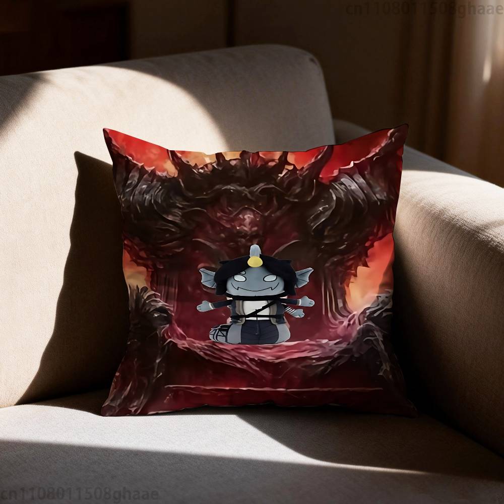 P-Pressure Sebastian Solace Pillow Case Square Double-Sided Printing Short Plush Sofa Cushion Cover Bedroom Bedside Pillow