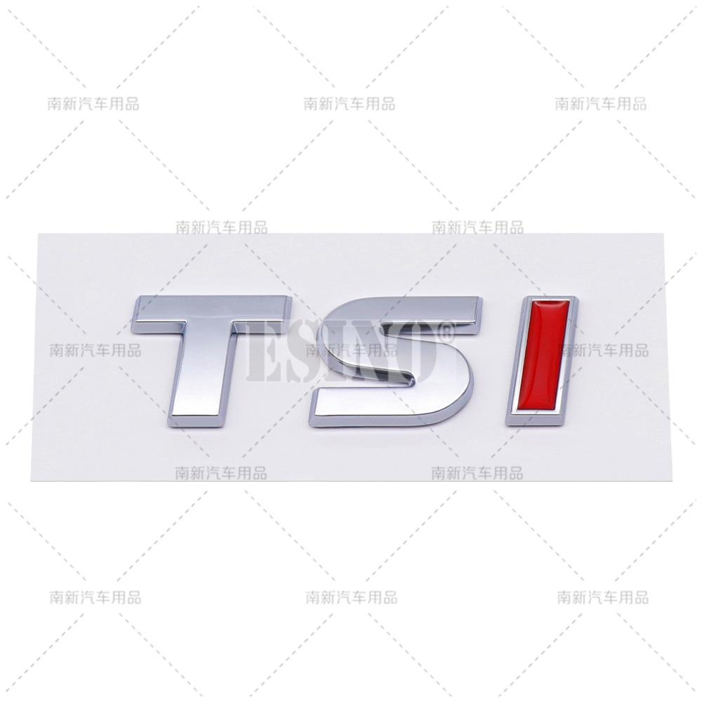 Car Styling 3D TSI ABS Adhesive Emblem Rear Trunk Badge Fender Sticker Car Body Decal for Volkswagen Golf Passat Tiguan Touareg