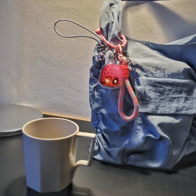 Toggles   04 Pink Disco Face Keyring