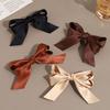 Bessrung 6pcs Small Hair Bows, Soft Satin Ribbon Bow Hair Clips for Women Teens, Non-Slip Hair Barrettes for Curly Straight Hair, Cute Bow Clips