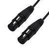 New 3-Pin XLR Male Plug to Dual Female Jack Y Splitter Mic DJ Cable Adaptor Extension For DVD Player Microphone