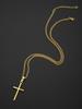 Elegant Crosses Necklace Charm Sturdy Alloy Pendant Comfort Fits with Adjustable Length Chain for Everyday Wear