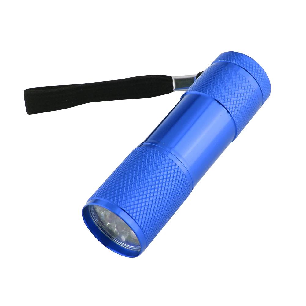 

Portable Flashlight Purple Light Anti-Skid 395nm Backlight Ultraviolet Torch Detector Fluorescent Lamps Supplies синий