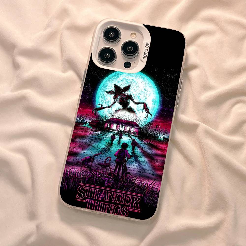Hot S-Stranger T-Things Phone Case For IPhone 17 16 15 14 13 12 11 Pro Max Plus Pro Colorful Shell