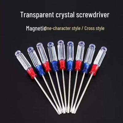 Transparent Cross-Handle Crystal Screwdriver Set - Multifunctional Computer Tool