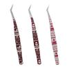High Precision Curved Stickers Tweezers Anti-static Eyelash Curler  Miniature Scene Stickers