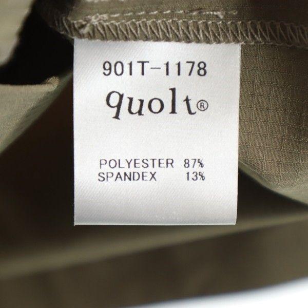 Brand new quolt Short sleeve Zip shirt M beige HYKE ZIP-SHIRTS Men's Used