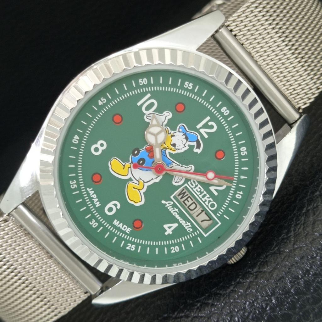 

VINTAGE REFURBISHED SEIKO AUTOMATIC 6309A JAPAN MENS GREEN DIAL WATCH a443093-1