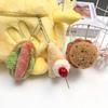 Adorable DIY Dessert Plush Keychain: Hamburger Cake & Sandwich Charm Pendant