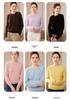 Women's 2024 Autumn/Winter Cashmere Round Neck Sweater - Warm Base Layer Knit Pullover