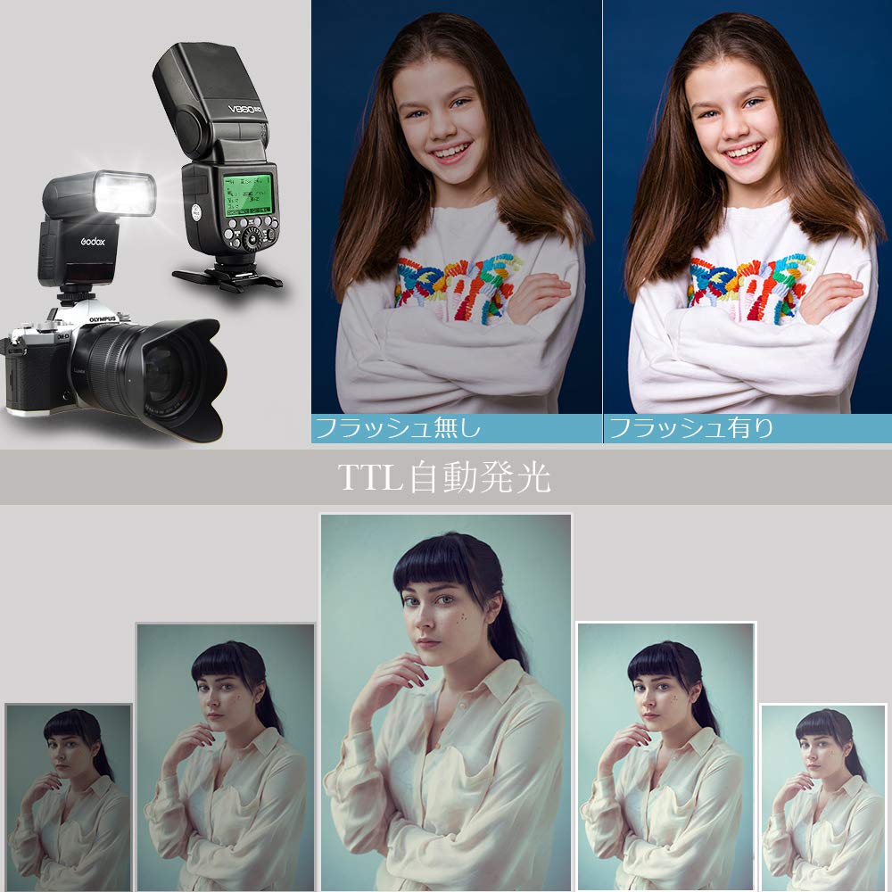 Authorized Agent Japanese Instruction GODOX V860IIS Strobe for Sony GN60 TTL HSS 650 Full Power Shots Seconds Recycle Time Battery Camera Flash