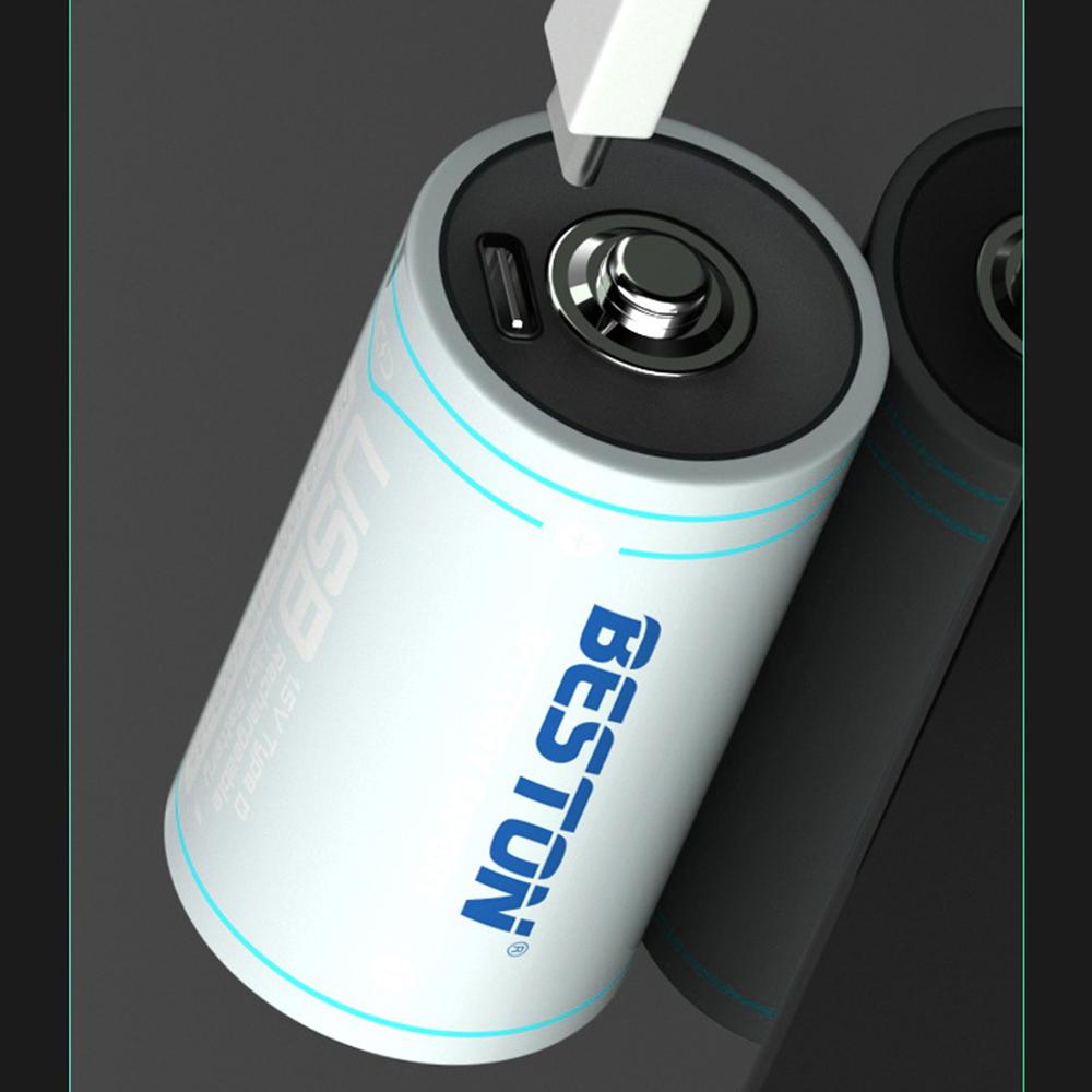 1.5V D Size Battery USB Rechargeable Li-ion Multifunction Batteries D Lipo LR20 Battery for RC Camera Drone Accessories Gas Stove