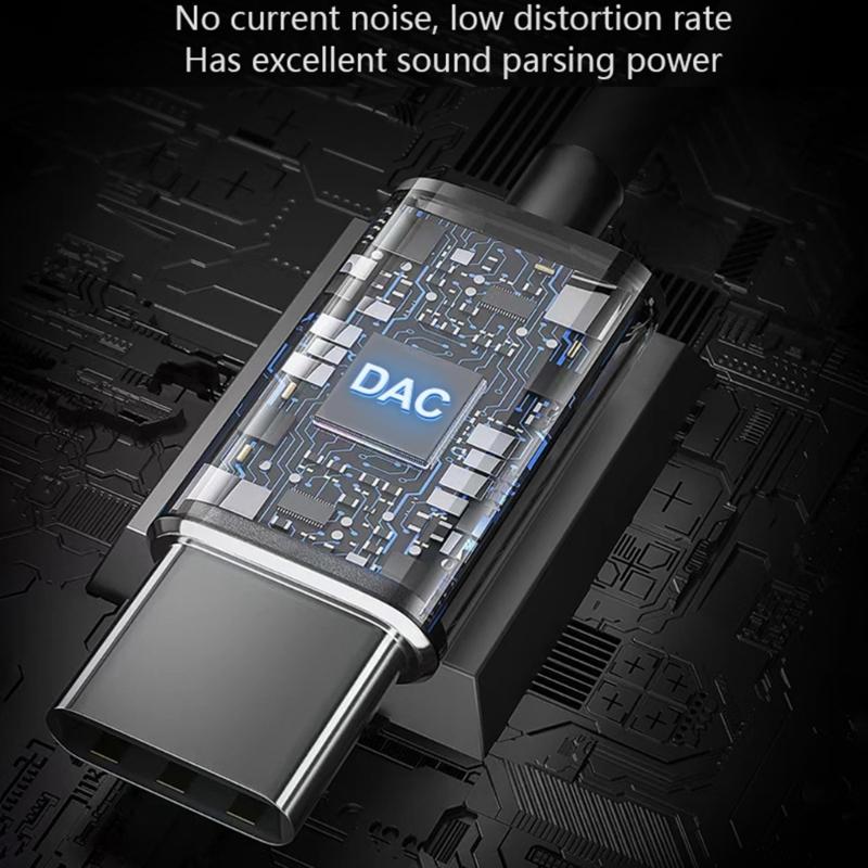 Quality Replacement Cable TYPE C to 2.5mm Cable for H1707 HE400i HE400S Headphones Wire Enjoy Clear Sound DAC Chip