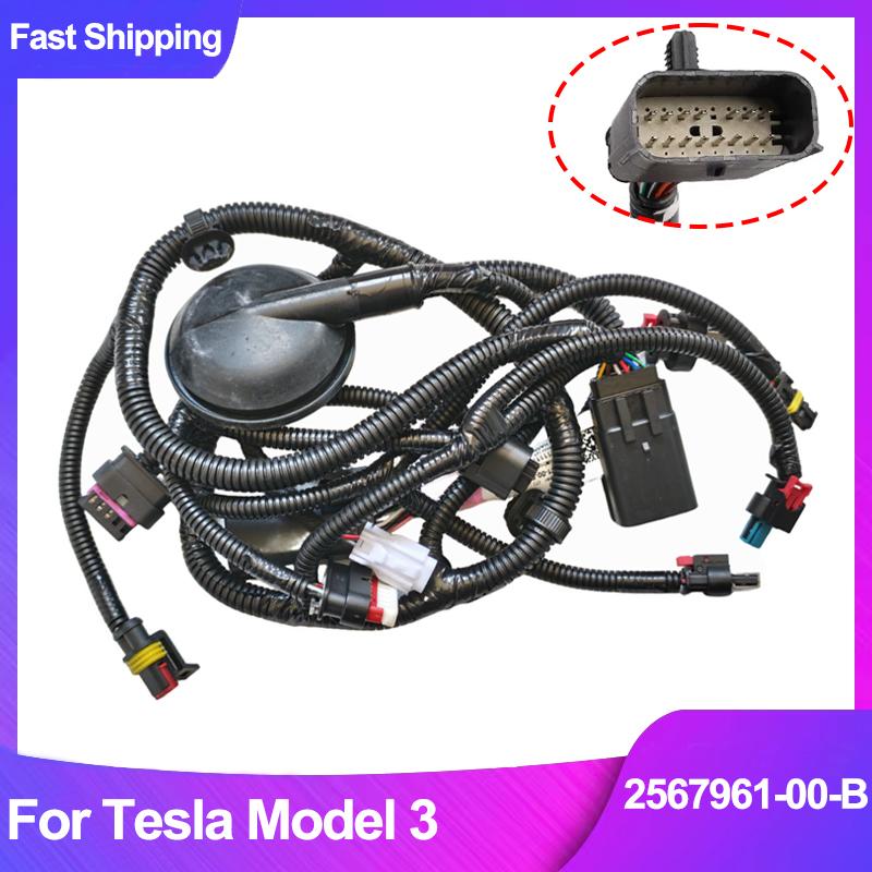 2567961-00-B Front End Module Harness for Tesla Model 3 FEM Fog Lamp Wiring Replacement Parts