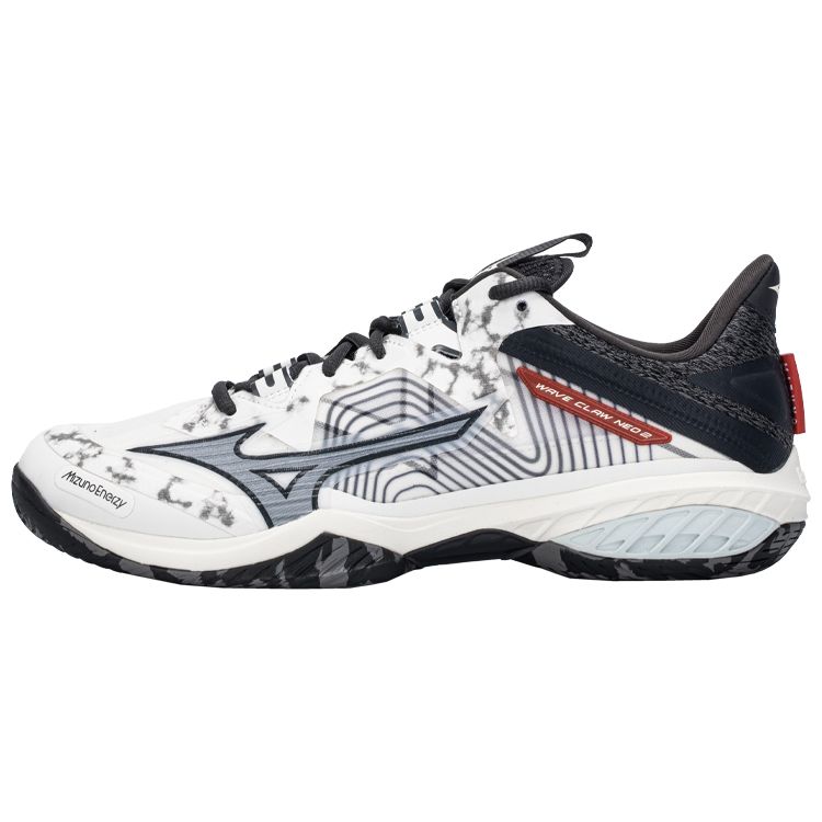 Mizuno Wave Claw Neo 2 Durable Non-Slip Low-Top Badminton Shoes Unisex Shoes Black White 71GA227040