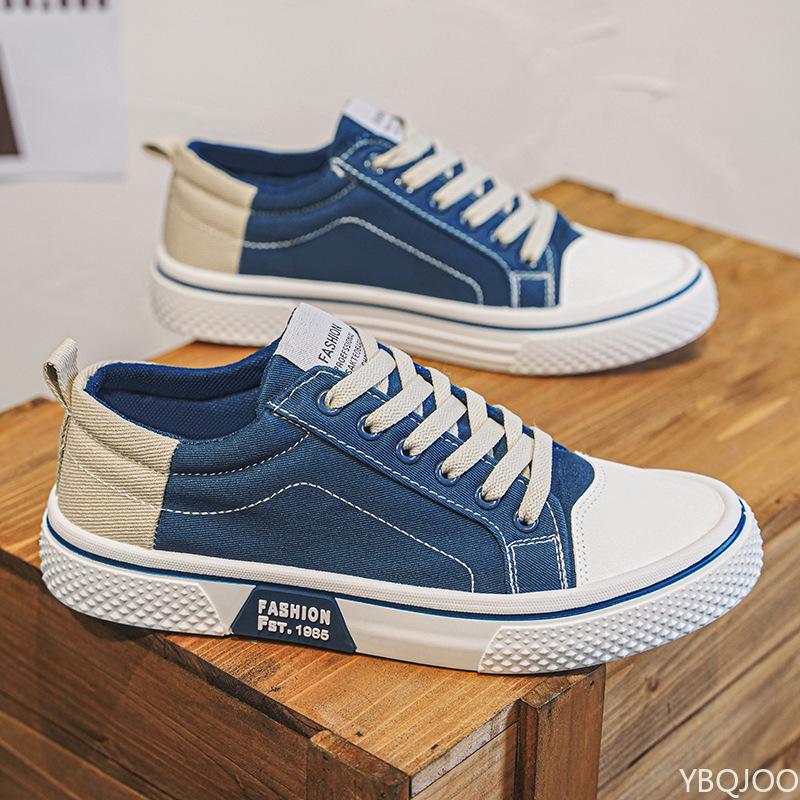 Men's Summer New Breathable Versatile Skateboard Shoes with Soft Soles Casual Sports Trend Fashionable Canvas Shoes