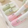 Summer Baotou Cool Slippers Ladies Bathroom Bath Home Indoor and Outdoor Wear Smooth Flat Bottom Beach Hole Shoes Women