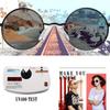 Sunglasses Rock Punk Glass Vintage Style Round Lens Sunproof Unisex Small Circle Hippie Accessories Anti-UV Sun Glasses Outdoor