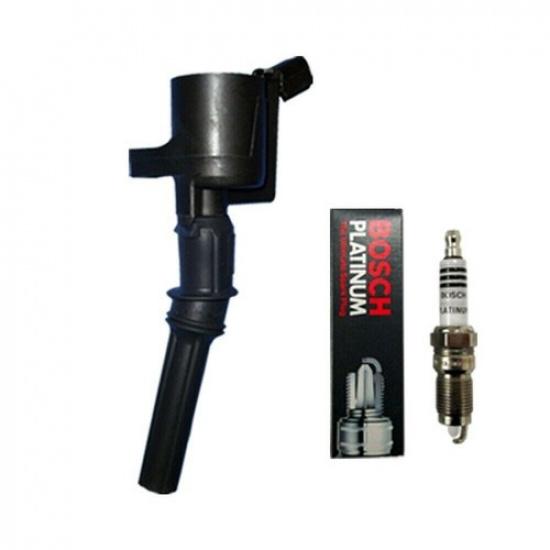 New Ignition Coil (1) + (1) BSH Spark Plug For 2007 Ford F150