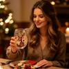 Christmas Glass Cup for Holiday Beverages and Home Decor