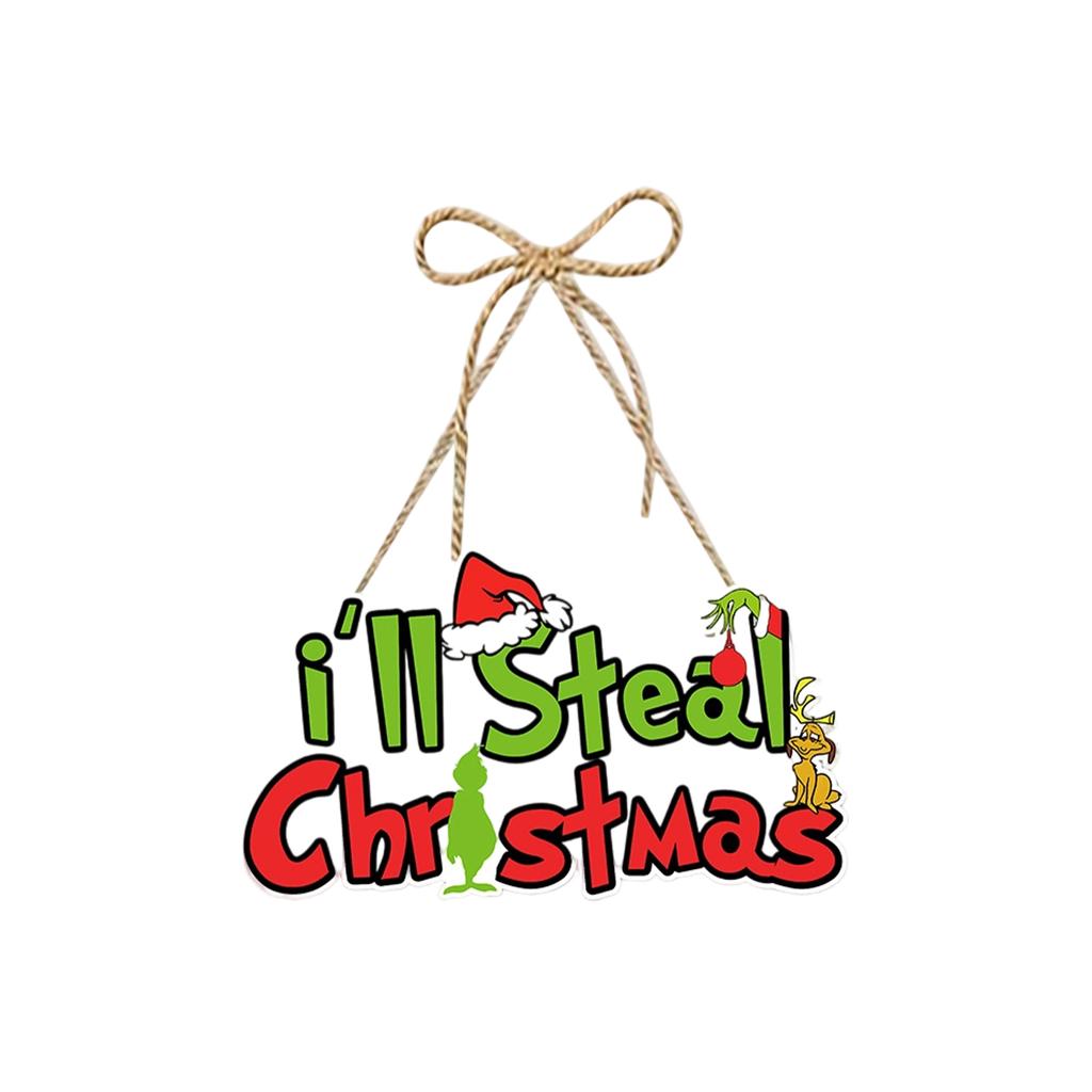 Dekoracja Świąteczna Papierowa Wisząca Kreatywna Zawieszka na Jedne Drzwi do Dekoracji Sceny Impreza