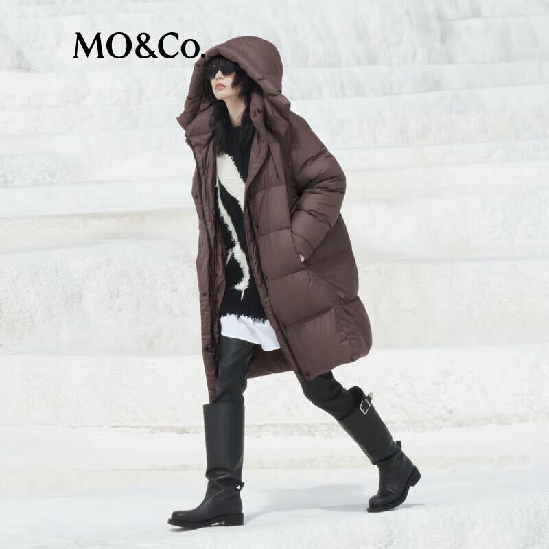 

MO&Co. Women s Waterproof Detachable Hood Long Down Jacket M