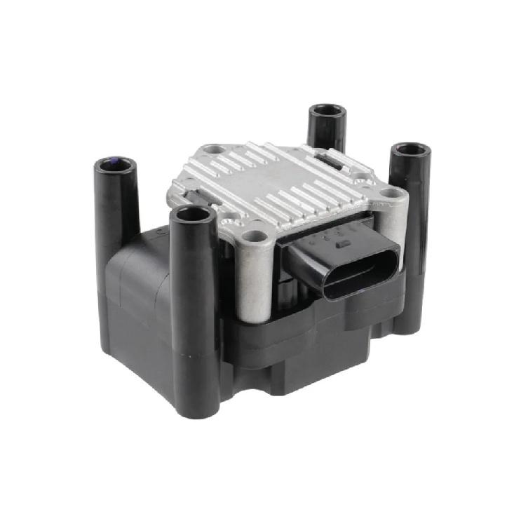New Car Ignition Coil 032905106B UF277 With Ignition Spark Plugs Leads Wires For VW Jetta Golf Polo Beetle CrossFox Seat Leon Only  Ignition Coil