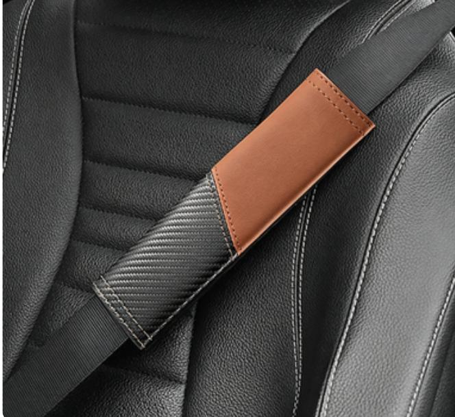 2Pcs/Set All Car Seat Belt Shoulder Pad Universal Shoulder Protector Leather Safety Belt Cover