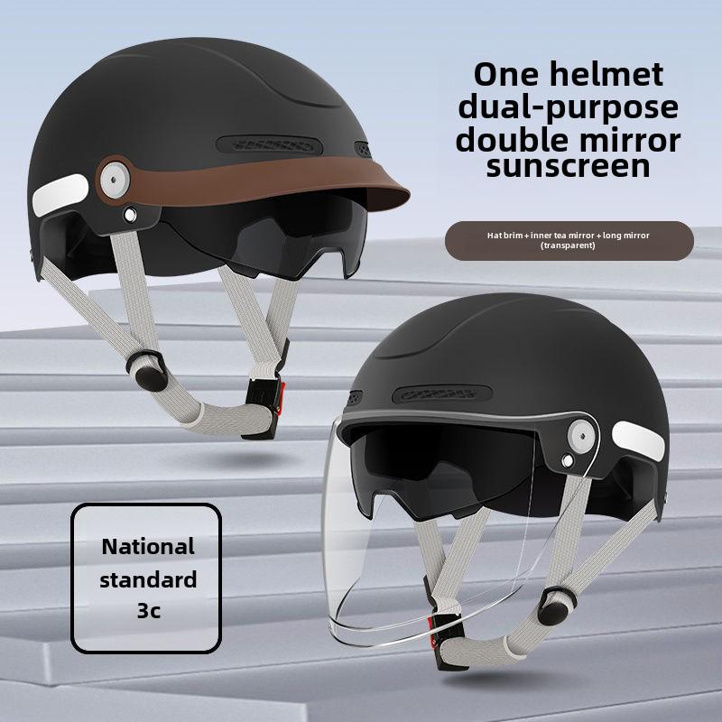 3C Certified Universal Motorcycle Helmet: Sun Protection, All-Season Safety for Men & Women