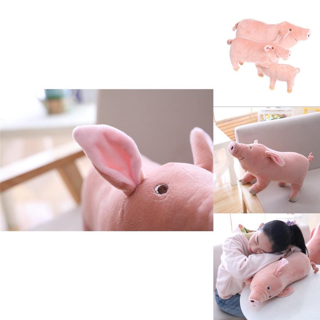Cute Pink Pig Plush Toy Soft Animal Sleeping Pillow 25/40/60cm Comfortable Size