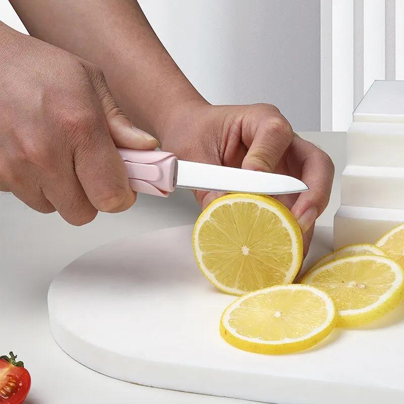 Dwa w jednym Obieraczka do owoców ze stali nierdzewnej Nóż kuchenny Dwustronna obieraczka do melona Gadżety kuchenne Akcesoria wielofunkcyjne